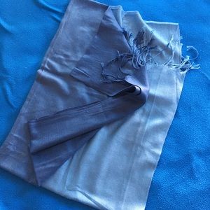 Pashmina Dark to Light Blue Scarf